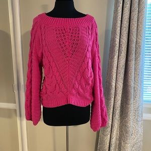 Pink express sweater